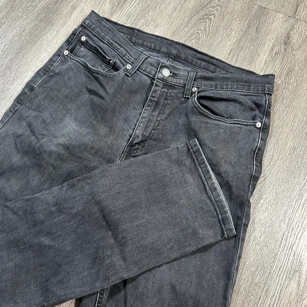 Levi's 541 Athletic Taper Jeans 34x36 Fits (34X34) Black Denim Stretch Mens